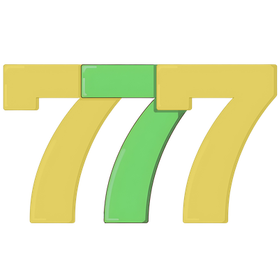 colorful illustration of a large number seven, surrounded by other sevens